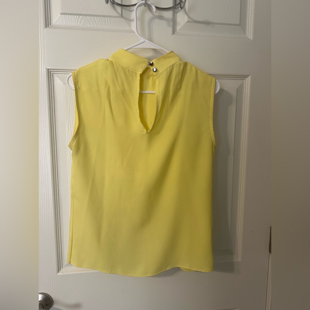 Pop elite yellow blouse size 38 or small